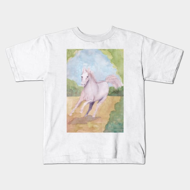 Unicorn no. 3 Kids T-Shirt by lindaursin